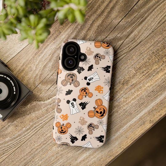 Disney Halloween Case Cute Halloween Mickey Phone Mickey Pumpkin and Ghost Samsung Case Compatible with iPhone