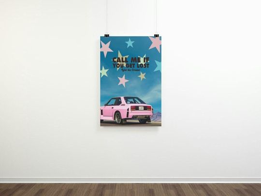 Tyler the Creator "Call Me if You Get Lost" Album Car Poster, Music Poster, Wall art, college dorm