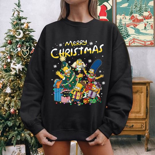 The Simpsons Christmas Family Shirt, Homer Simpson Christmas Shirt, Simpson Family Santa Costume, Christmas Family Shirt, The Simpsons Shirt