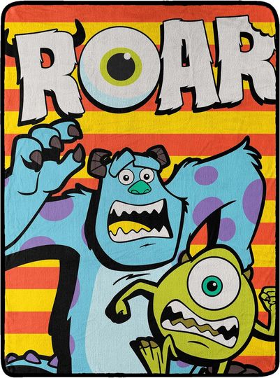 Northwest Monsters Inc Micro Raschel Throw Blanket, 46" x 60", Heading Out