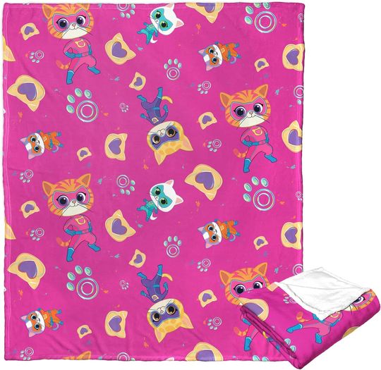 Northwest SuperKitties Silk Touch Throw Blanket, 50" x 60", Super Pattern