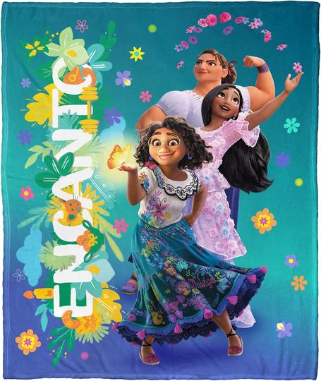 Northwest Encanto Silk Touch Throw Blanket, 50" x 60", Hermosas Hermanas