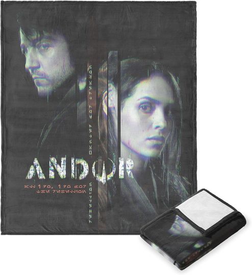 Disney Starwars, Andor Cassian and Bix, Silk Touch Blanket, 40 x 50 Inches