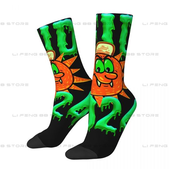 Ferxxocalipsis World Tour 2024 Graphic Rapper Feid Music Album Unisex Winter Socks Running Happy Socks Street Style Crazy Sock