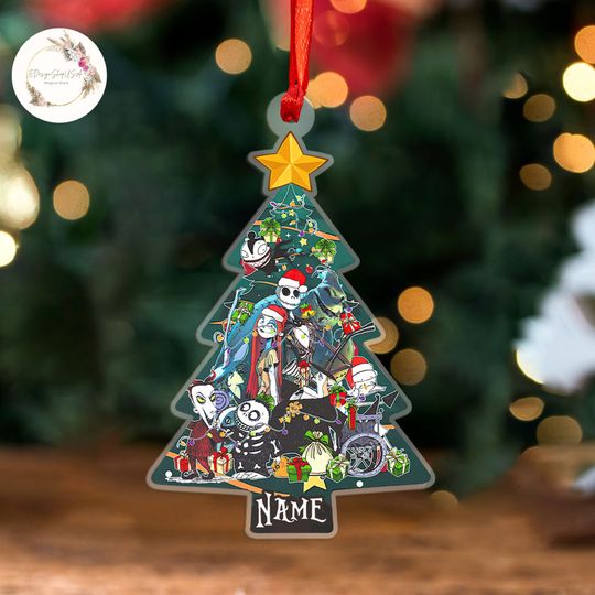 Disney Nightmare Before Christmas 2024 Ornament, Disney Christmas Decor, Married Keepsake, Anniversary Gift for Couples, Nightmare Gift