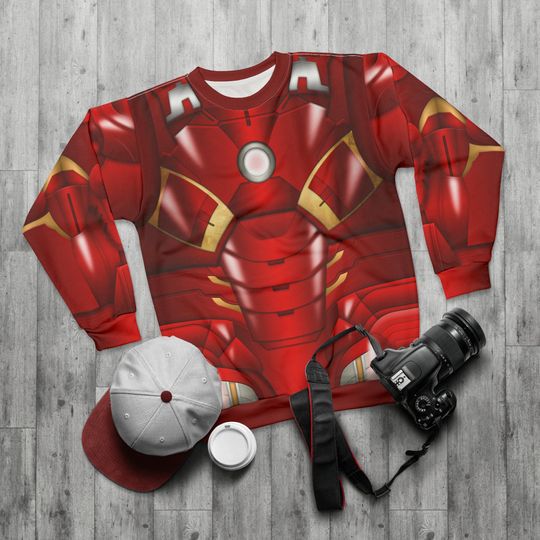 Iron Man VII Armor Long Sleeve Shirt, Iron Man Mark 7 Costume, Marvel Cosplay, Disney Avengers Campus, Characters Inspired Outfits