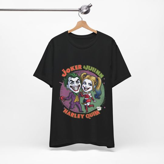 Joker with Harley Quinn Tee,Joker T-Shirt,Why so serious, Joker Tee, Joker Tee,Harley Quinn Unisex T shirt, Joker Half, Harley Quinn T-shirt