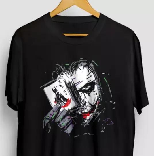 Joker T-shirt T shirt  Round Neck Shirt  Father Day Gift  New Best  So HOT