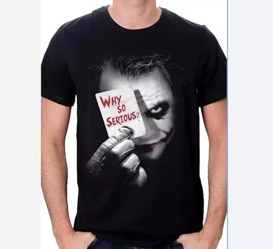 Batman Men's Joker Why So Serious T-Shirt