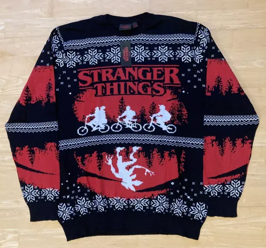 2XL 50" chest Stranger Things Christmas Xmas jumper sweater by Netflix XXL