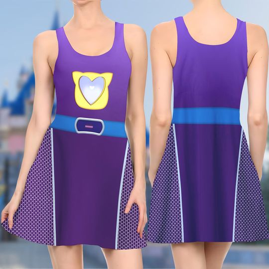 Sparks SuperKitties Skater Dress, SuperKitties Skater Dress, Bitsy Ginny Sparks Buddy Inside Out Dress, SuperKitties Dress Gift