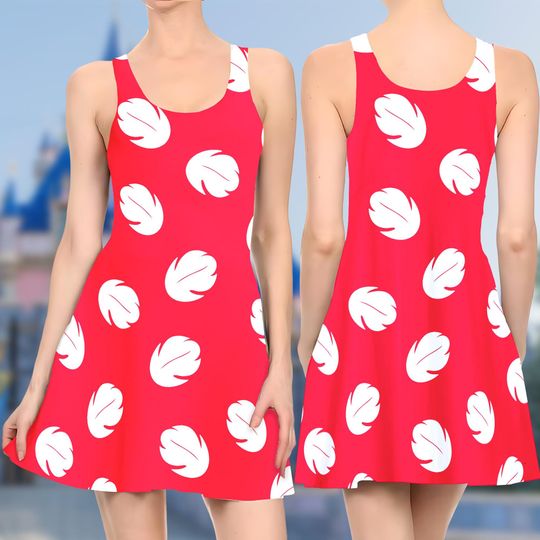 Lilo Pelekai 3D Costume Cosplay Skater Dress , Lilo  Stitch Dress, Lilo  Mom Daughter Dress, Lilo Pelekai Dress, Lilo & Stich Dress Gift