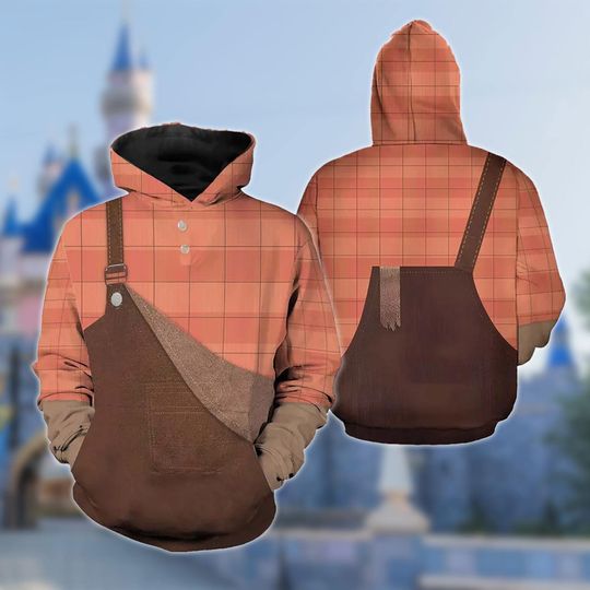 Wreck It Ralph 3D Costume Shirt, Ralph Cosplay Costume Hoodie, Halloween Party Costume Outfit, Cartoon Character All Over Print Clothing