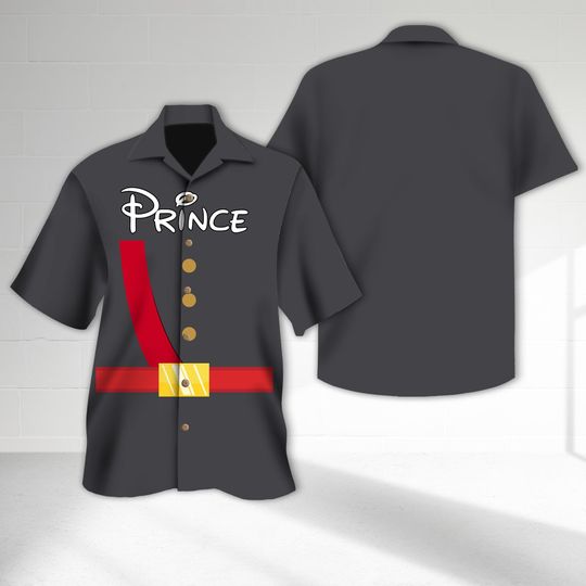 The Prince Snow White Costume Hawaiian Shirt, Seven Dwarfs Cosplay Halloween Shirt, Halloween Costume For Family Group Hawaii Shirt