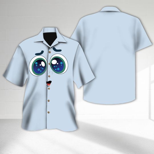 Envy Inside Out Halloween Costume Hawaiian Shirt, Inside Out Movie Hawaii T-Shirt Men Button Shirt, Inside Out Character Halloween Gift