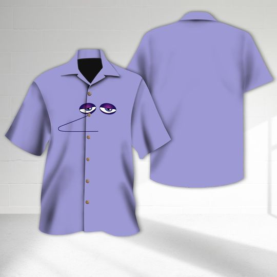 Ennui Inside Out Halloween Costume Hawaiian Shirt, Inside Out Movie Hawaii T-Shirt Men Button Shirt, Inside Out Character Halloween Gift