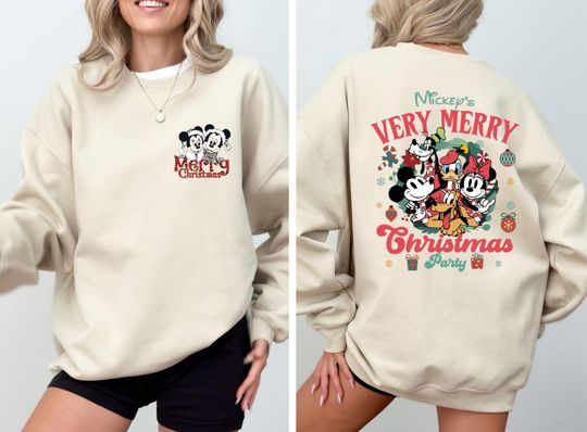 Mickey's Very Merry Christmas Sweatshirt, Christmas Gift Sweatshirt, Magic Kingdom Christmas Sweater, Walt Disneyworld Christmas Sweatshirt