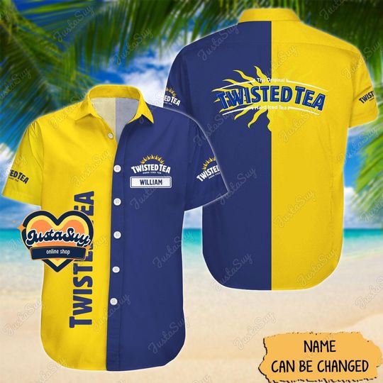 Twisted Tea Shirt, Twisted Tea Hawaiian Shirt, Twisted Tea Button Shirt, Gift For Her, Button Shirt Men, Twisted Tea Shirt For Men