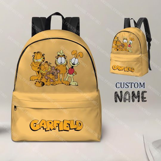 Garfield Cat Backpack, Garfield Backpack, Back To School Bag, Travel Bag, Kid Adult Backpack