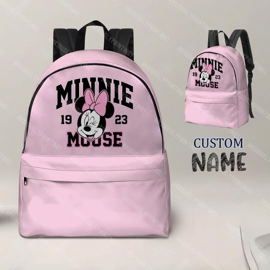 Minnie Mouse Backpack, Disney Minnie Backpack, Back To School Bag, Travel Bag, Kid Adult Backpack