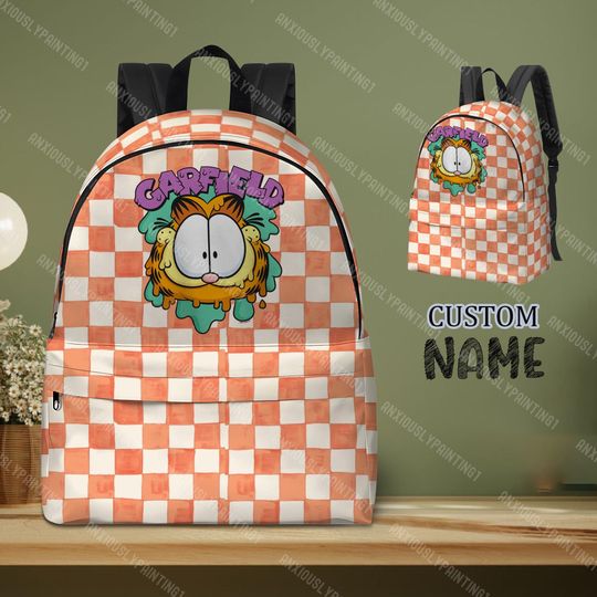 Garfield Cat Backpack, Garfield Backpack, Back To School Bag, Travel Bag, Kid Adult Backpack