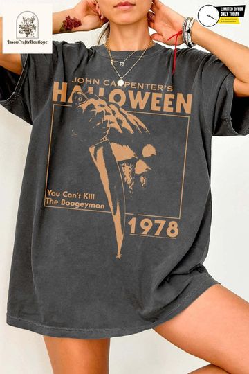 Comfort Colors Freddy Krueger Shirt, Nightmare On Elm Street, You Can't Kill The Boogeyman Halloween Tee For Women Men, Horror Movie