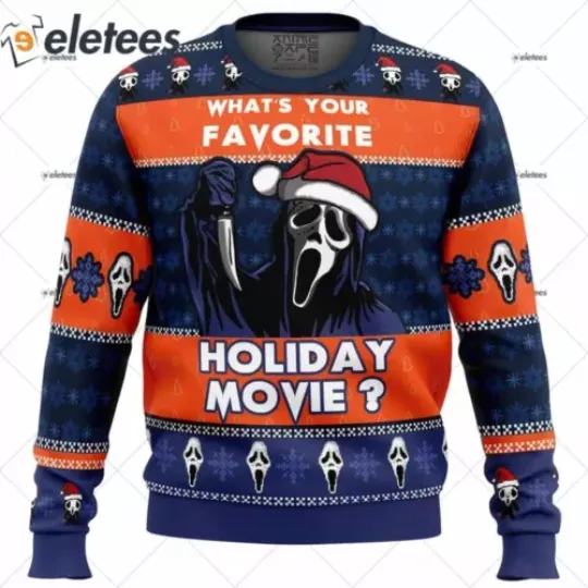 Holiday Scream Ugly Christmas Sweater N99QD60U
