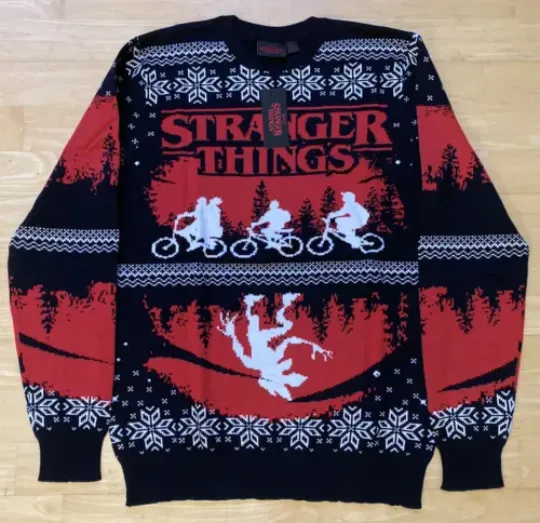 Medium 39" chest Stranger Things Christmas Xmas jumper sweater by Netflix
