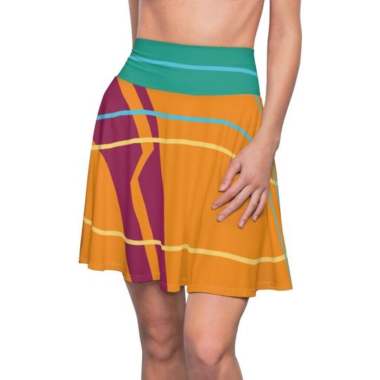 Magic Kingdom Costume, Carousel of Progress Wall Pattern Skirt, Disney Walls Skirt, Disney Skirt for Women, Running Costume, Walls of Disney