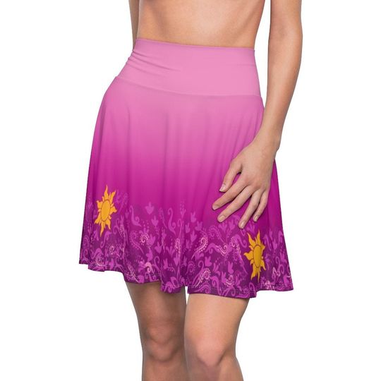 Tangled Costume, Rapunzel Ombre Pattern Skirt, Rapunzel Costume, Disney Princess Skirt, Disney Skirt Women, Disney Skater Skirt, Rundisney