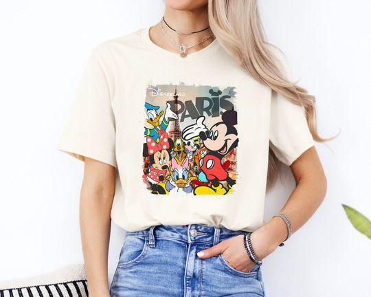 Disneyland Paris Shirt,  Mickey And Friends Shirts, Magic Kingdom Shirts, Paris Disney T-Shirt, Minnie Shirt, Donald Duck And Daisy Duck Tee