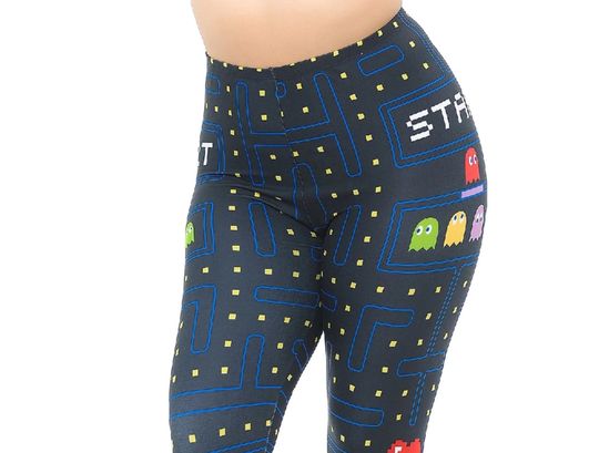 Reg One Size Creamy Soft PACMEN Print Leggings | Legging for women