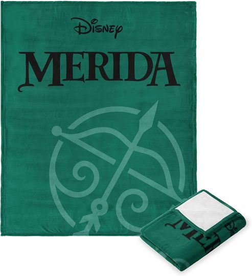 Northwest Disney Princess Silk Touch Throw Blanket, 50" x 60", Iconic Merida