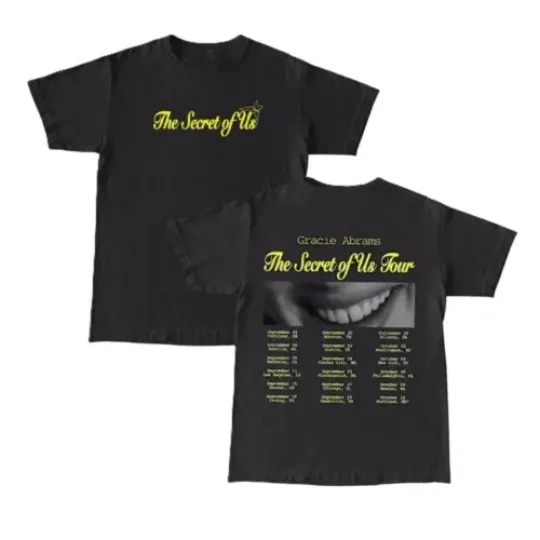The Secret of Us 2024 US tour dates RETRO shirt, Gracie Abrams T-shirt