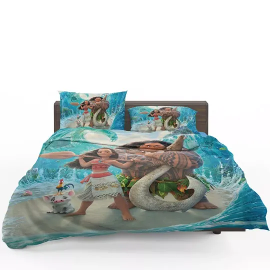 Disney Moana Movie Theme Bedding Setwith Pillowcase