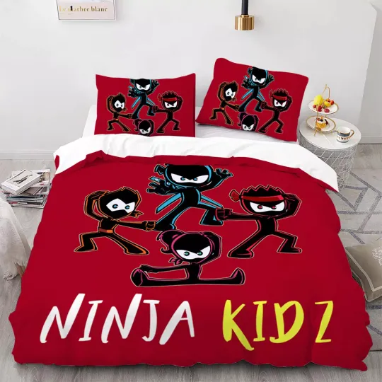 Ninja kidz Bedding Set Duvet Cover Sets Sheet Bedspreads pillowcase anime new