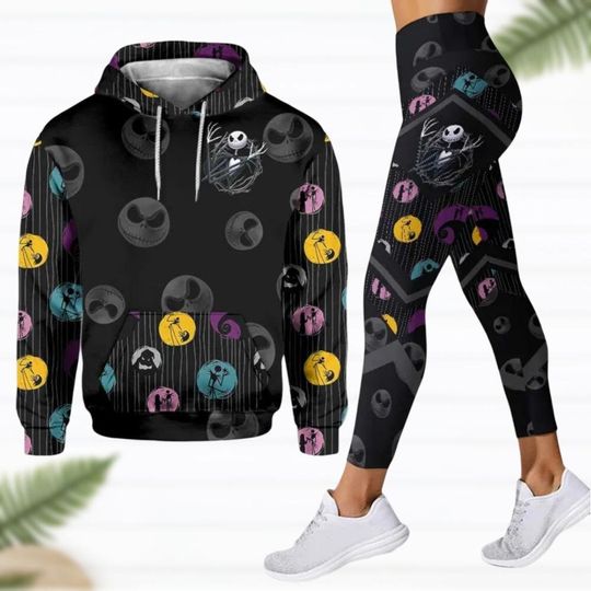 Halloween Hoodie, Halloween Legging, Jack Skellington Hoodie, Nightmare Before Christmas, Jack And Sally Hoodie, Nightmare Hoodie