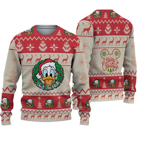 Disney Christmas Donald Duck Xmas Sweater