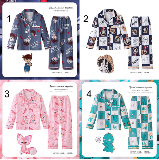Disney Stitch Mickey Donald Duck SpiderMan Pajamas Sets for Boys Girls Kids Casual Travel Sleepwear Cute Gift New 2Pcs/Set