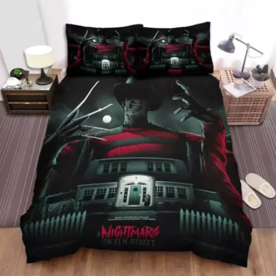 Halloween Gift Idea A Nightmare On Elm Street Duvet Covers Set (4pcs)