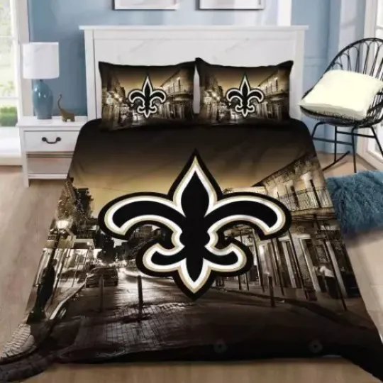 New Orleans Saints Bedding Set, Gift For Fans