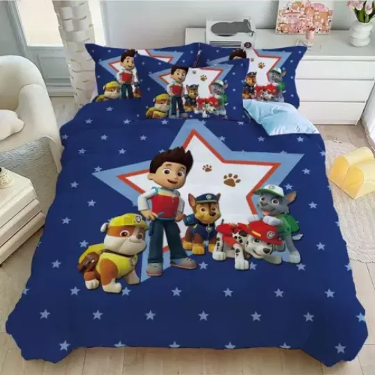 Paw Patrol  Bedding Set | Cartoon Bedding Set For Kids | Gift For Kids