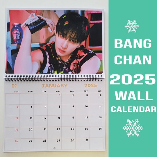 Bang Chan Stray Kids Calendar 2025 / Bang Chan Calendar 2025 / Stray Kids Calendar 2025 Bang Chan Wall Calendar 2025 KPOP Calendar 2025