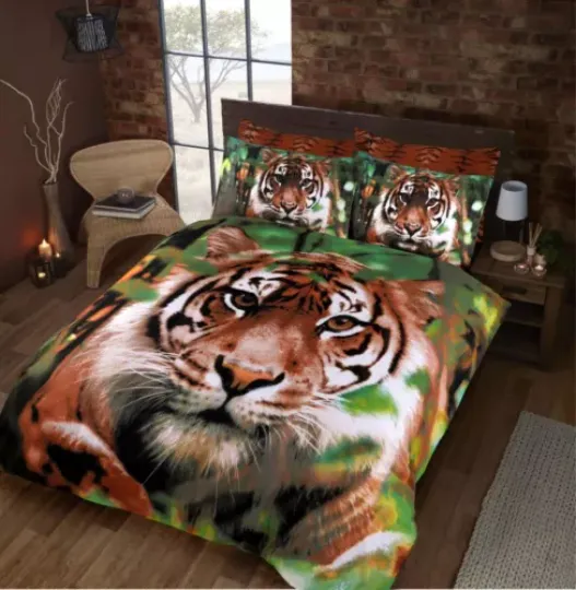 3D Multi Tiger Printed Duvet Cover Set Quilt Set Bedding Set With Pillowcases NZ