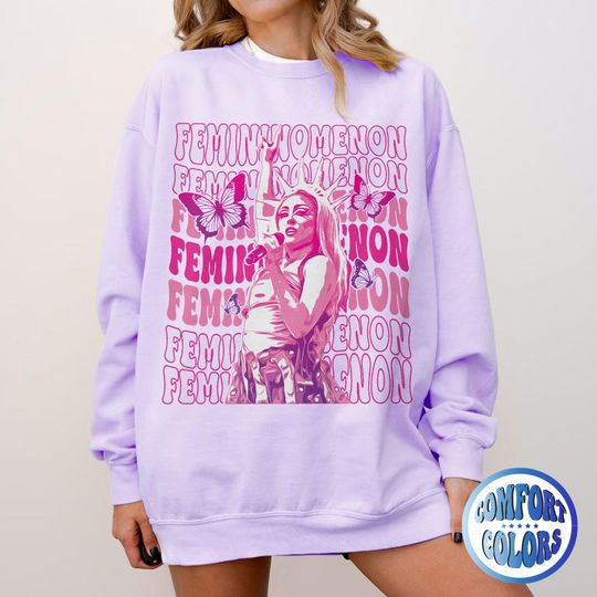 Femininomenon Comfort Colors Sweatshirts | Feminism Sweatshirts | Midwest Princess Sweatshirts | Midwest Princess Concert Tour Sweatshirts