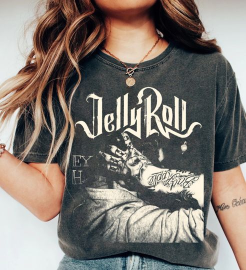 Graphic Jelly Roll T-Shirt, Jelly Roll Country Music Shirt, Jelly Roll 2024 Concert Shirt, Hip Hop Shirt, Jelly Roll Gift for man women