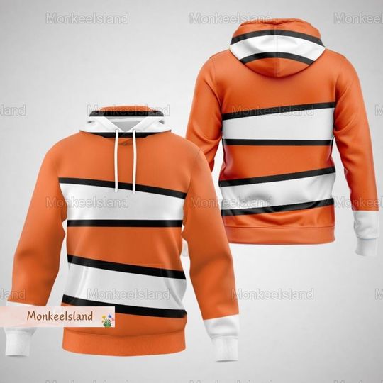 Halloween Finding Nemo Cosplay Hoodie, Finding Nemo Character Costume Hoodie, Disney Halloween Costume Shirt, Halloween Gift