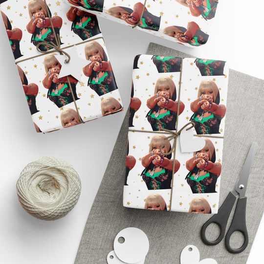 Nicki Minaj Aim Wrapping Paper, Nicki Minaj Gift Wrap, Nicki Minaj Birthday Gift Paper, Nicki Minaj Christmas Wrapping Paper, Nicki Paper
