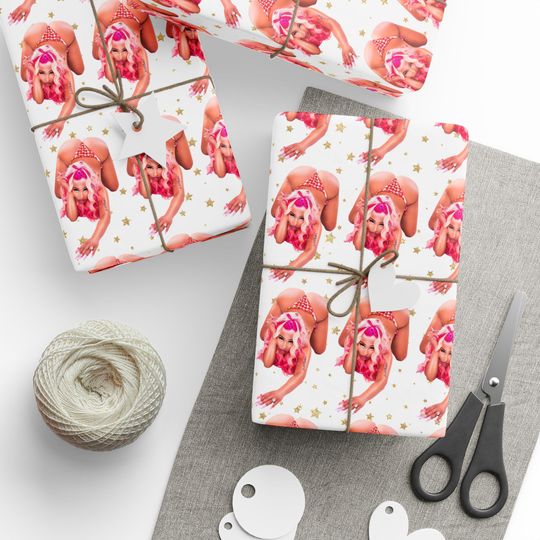 Nicki Minaj Super Freaky Girl Wrapping Paper, Nicki Minaj Gift Wrap, Nicki Minaj Birthday Gift Paper, Nicki Minaj Christmas Wrapping Paper