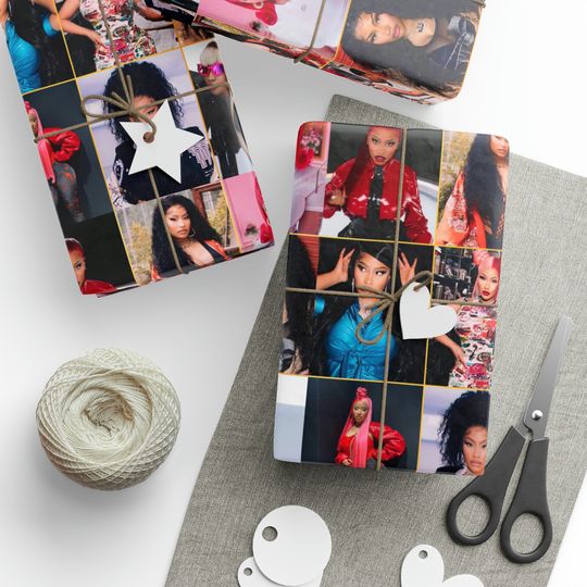 Nicki Minaj Collage Paper, Nicki Minaj Gift Wrap, Nicki Minaj Birthday Gift Paper, Nicki Minaj Christmas Gift Paper, Xmas Wrapping Paper